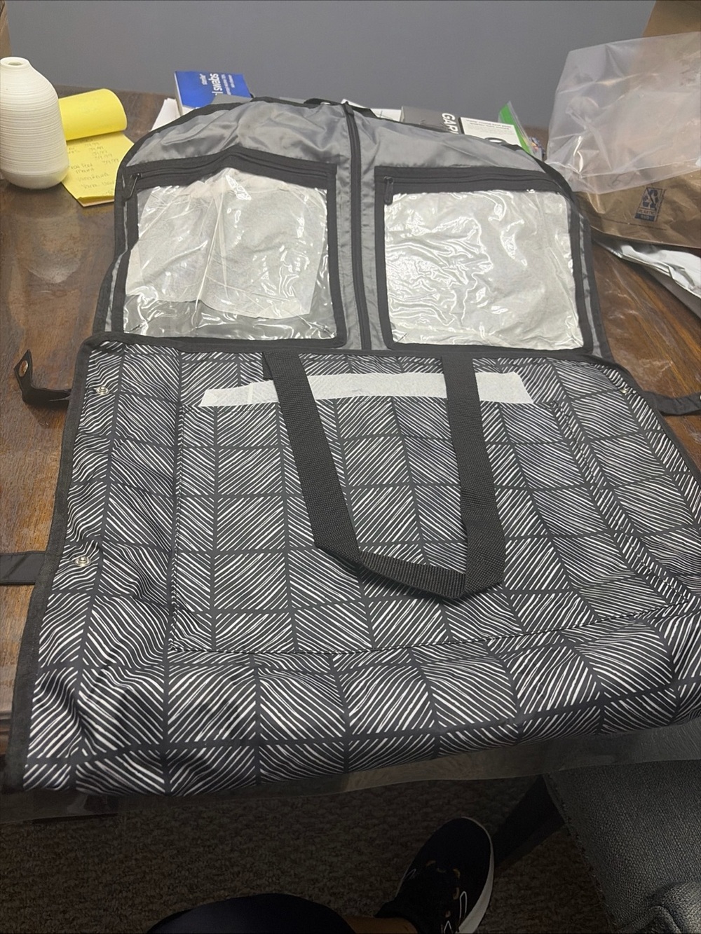 thirty-one Black & White Patterned Travel Tote